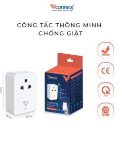 Ổ cắm thông minh chống giật Smart Plug Vconnex 6 Ổ cắm thông minh chống giật Smart Plug Vconnex