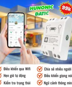Công Tắc Thông Minh Datic Basic - Điều khiển thông minh siêu rẻ 3 Công Tắc Thông Minh điều khiển từ xa Hunonic Datic Basic