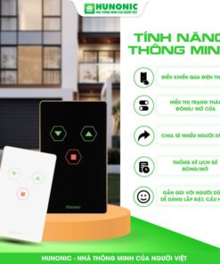 Công Tắc Cửa Cuốn Wifi Hunonic Door S – Phiên Bản Mới 2024 2 Công Tắc Cửa Cuốn Wifi Hunonic Door S