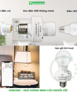 Đui Đèn Thông Minh Wifi Hunonic – Lắp đèn thông minh thật đơn giản 6 Đui Đèn Thông Minh Wifi Hunonic
