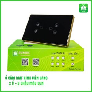 Ổ cắm mặt kính cường lực Hunonic 4 Ổ cắm mặt kính cường lực Hunonic