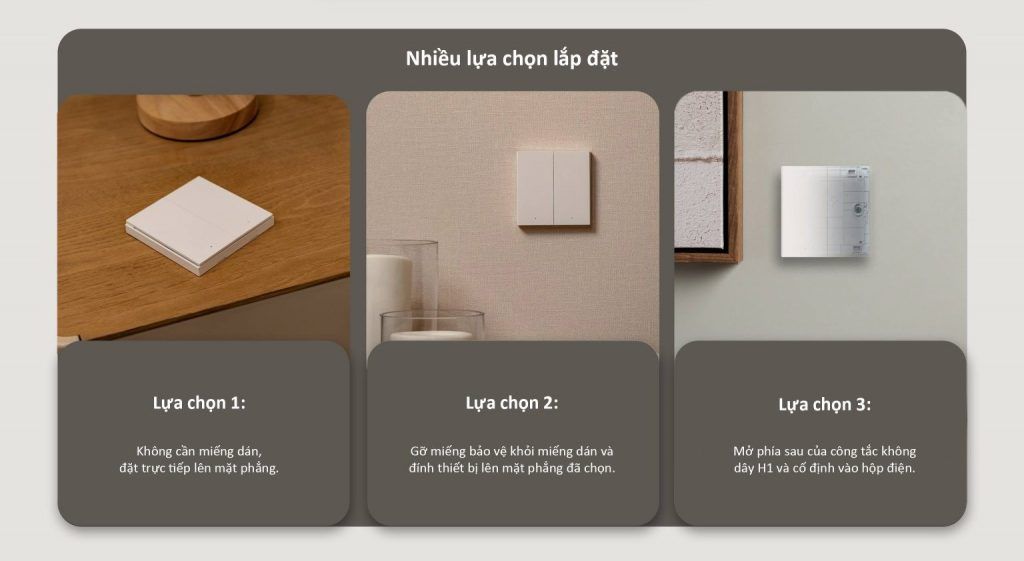 Công tắc không dây Aqara Wireless Switch H1 WRS-R02 Công tắc không dây Aqara Wireless Switch H1 WRS-R02