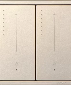 Công tắc Dimmer đôi 0-10V Simon I7 Champagne 70E857TY-46