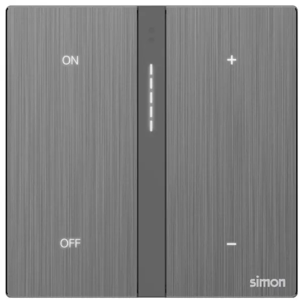Công Tắc Dimmer Đơn Simon M7 Smart Metal 66E8015MTY