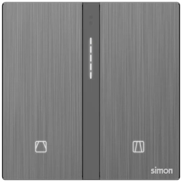 Công Tắc Rèm Cửa Đôi Simon M7 Smart Metal 66E8014MTY