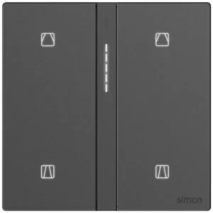 Công Tắc Rèm Cửa Đôi Simon M7 Smart Gem 66E8014GTY